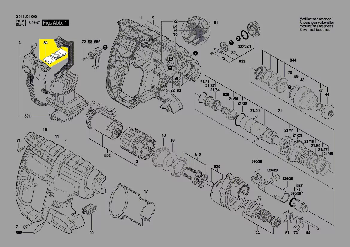 Commutateur réf. 1 613 231 029 Bosch